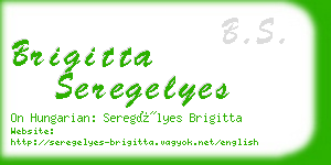 brigitta seregelyes business card